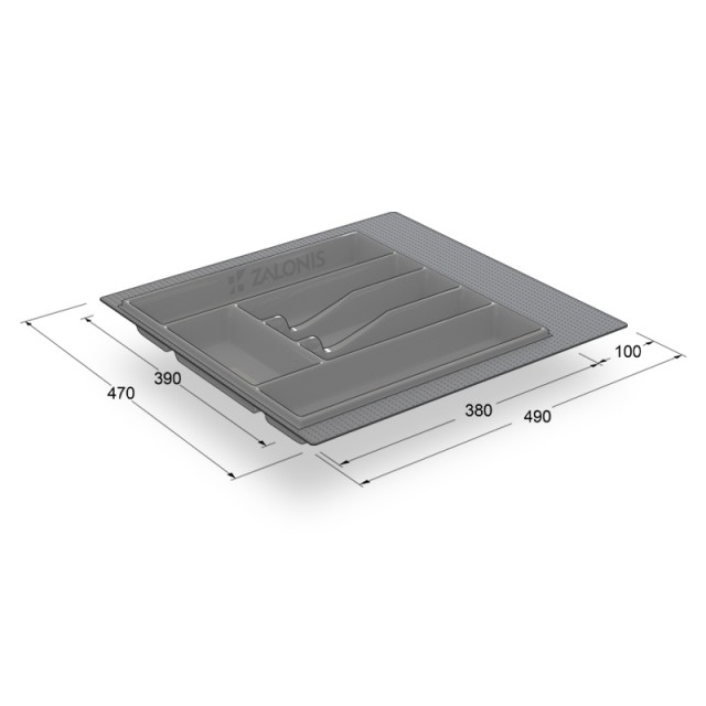 CUTLERY TRAYS VOLPATO 55 GREY